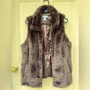 Gorgeous espresso colored vest